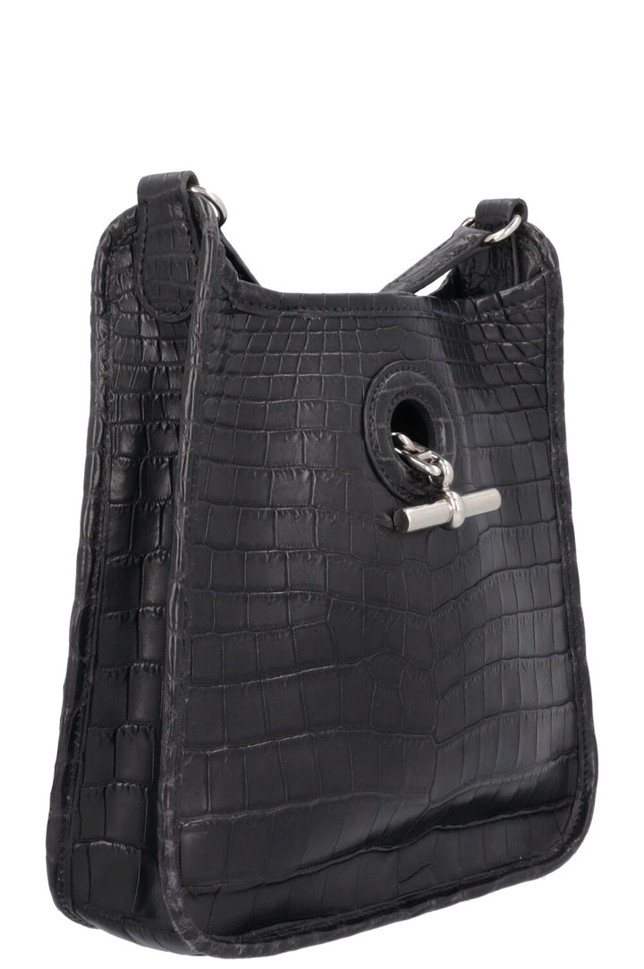 HERMÈS Vespa Crossbody Bag Alligator Black
