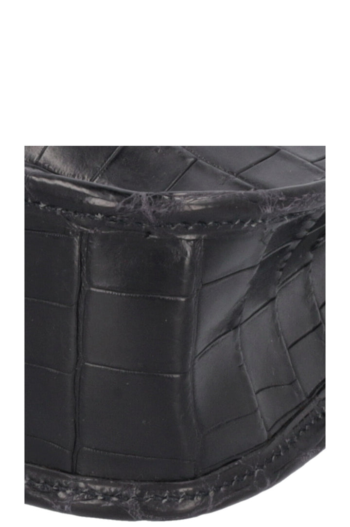 HERMÈS Vespa Crossbody Bag Alligator Black