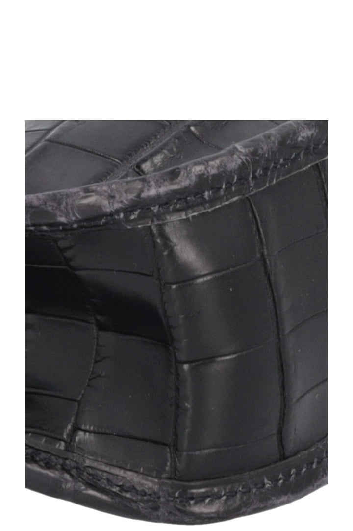 HERMÈS Vespa Crossbody Bag Alligator Black