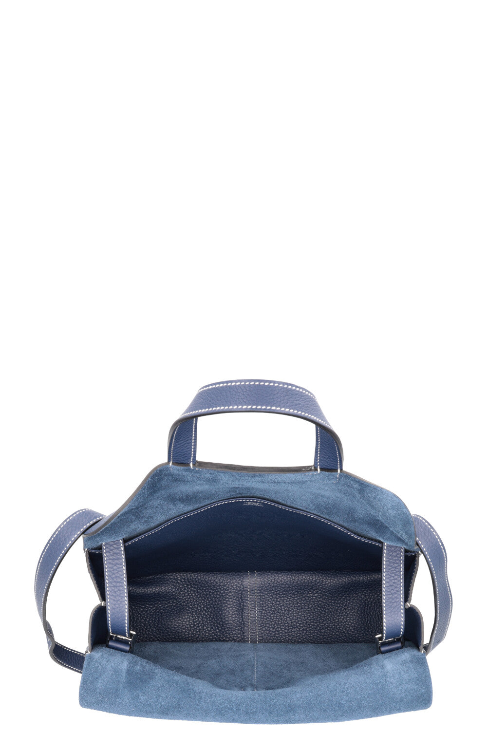 HERMÈS Halzan 31 Bag Clemence Bleu Marine