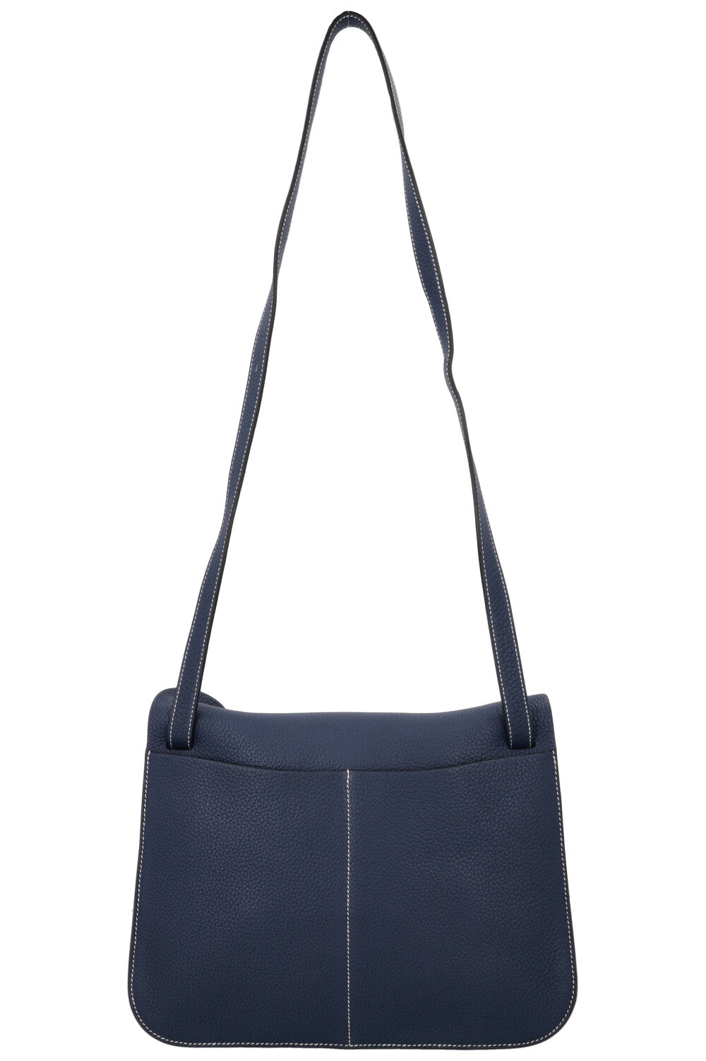 HERMÈS Halzan 31 Bag Clemence Bleu Marine