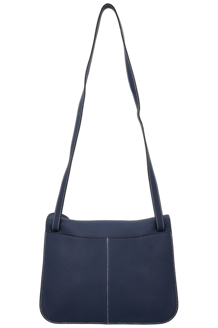HERMÈS Halzan 31 Bag Clemence Bleu Marine