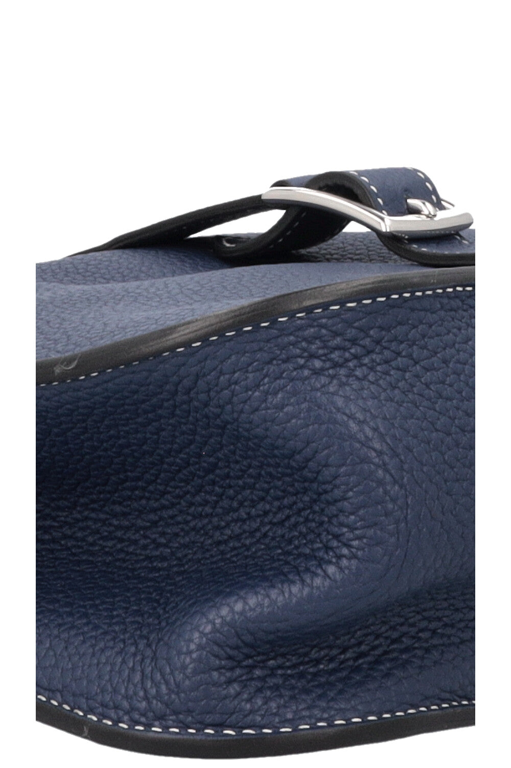 HERMÈS Halzan 31 Bag Clemence Bleu Marine