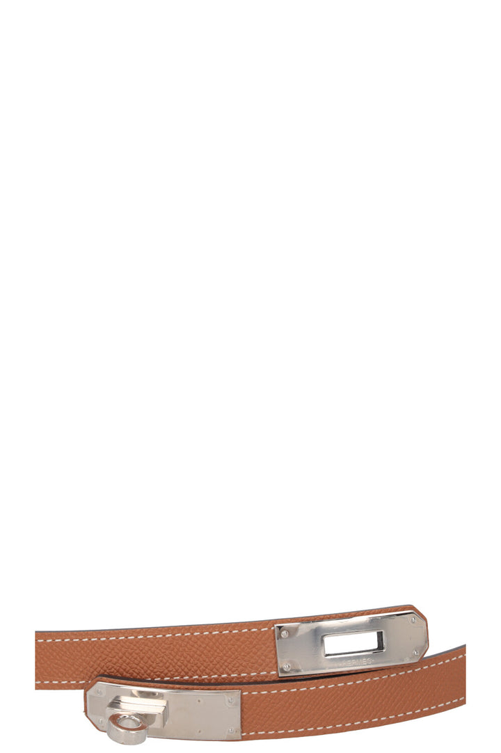 HERMÈS Kelly Belt Epsom Gold Palladium