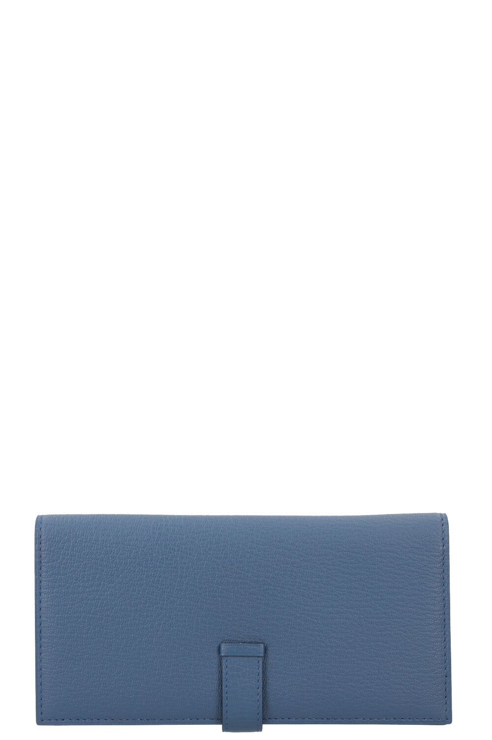 HERMÈS Bearn Wallet Chevre Blue