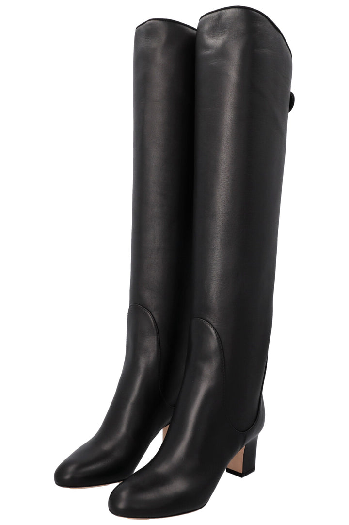Bottes JIMMY CHOO Minerva 65 en cuir noir
