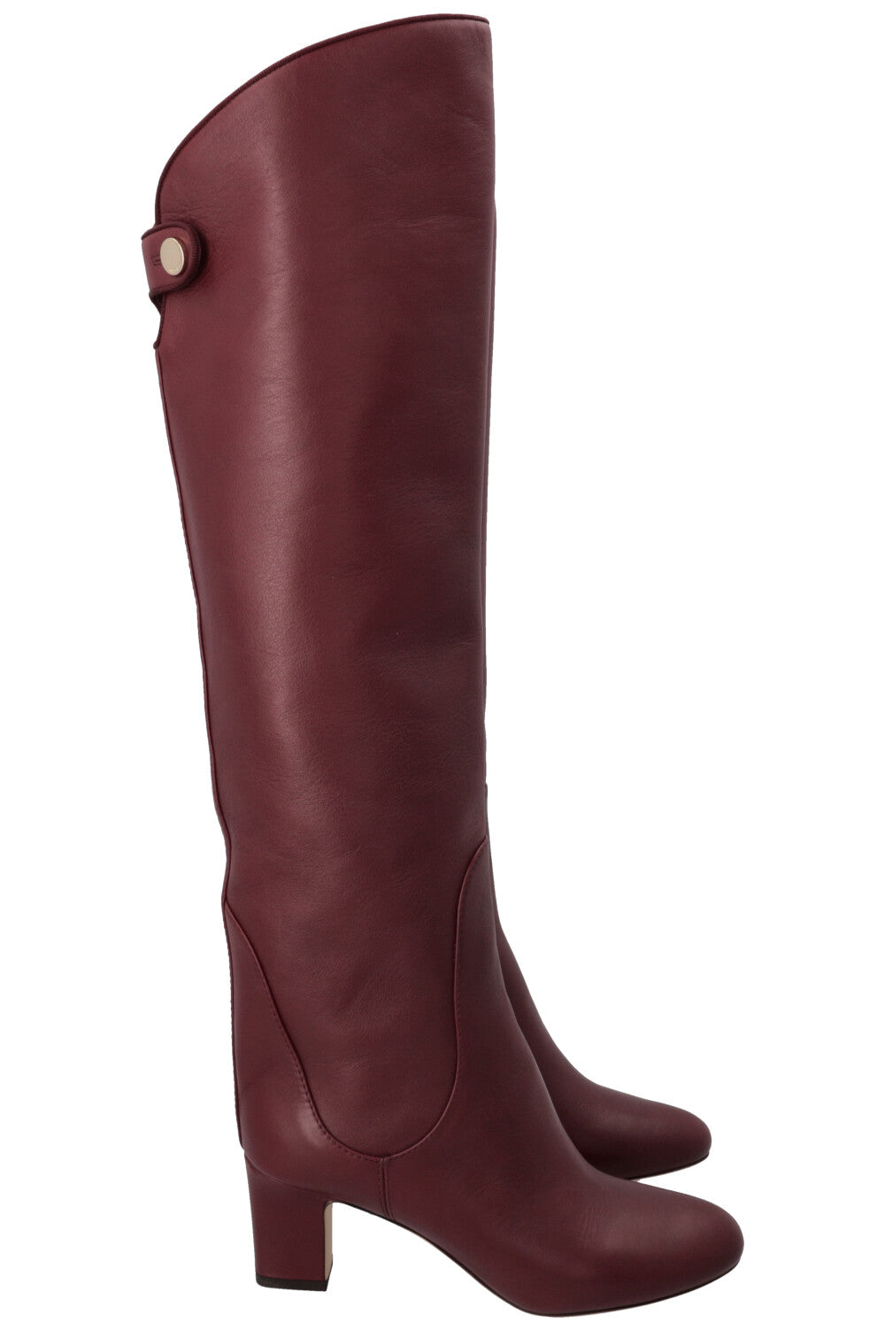 JIMMY CHOO Minerva 65 Boots Leather Bordeaux