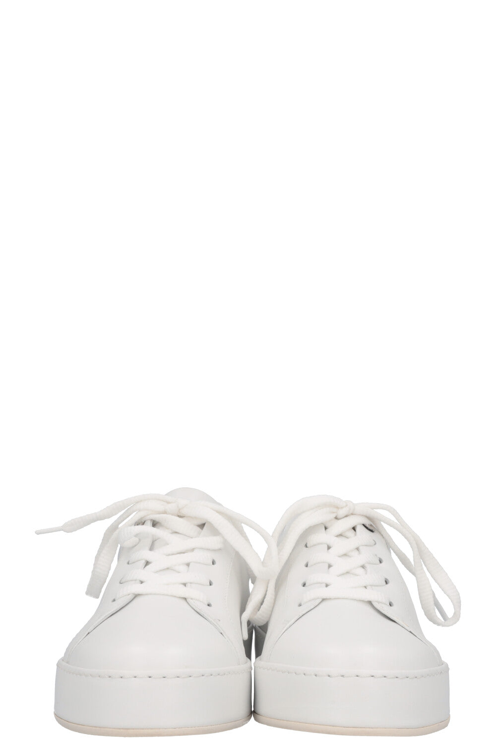 LORO PIANA Baskets Nuages ​​Cuir Blanc