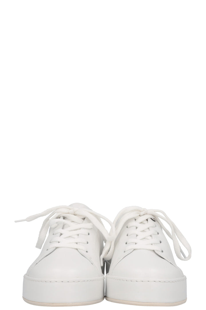 LORO PIANA Baskets Nuages ​​Cuir Blanc