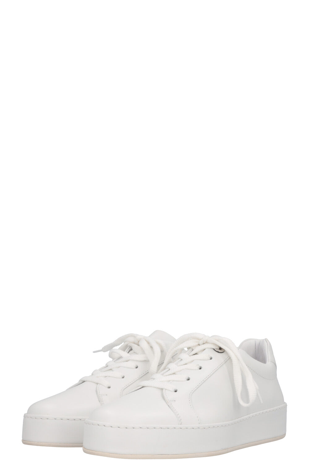 LORO PIANA Baskets Nuages ​​Cuir Blanc