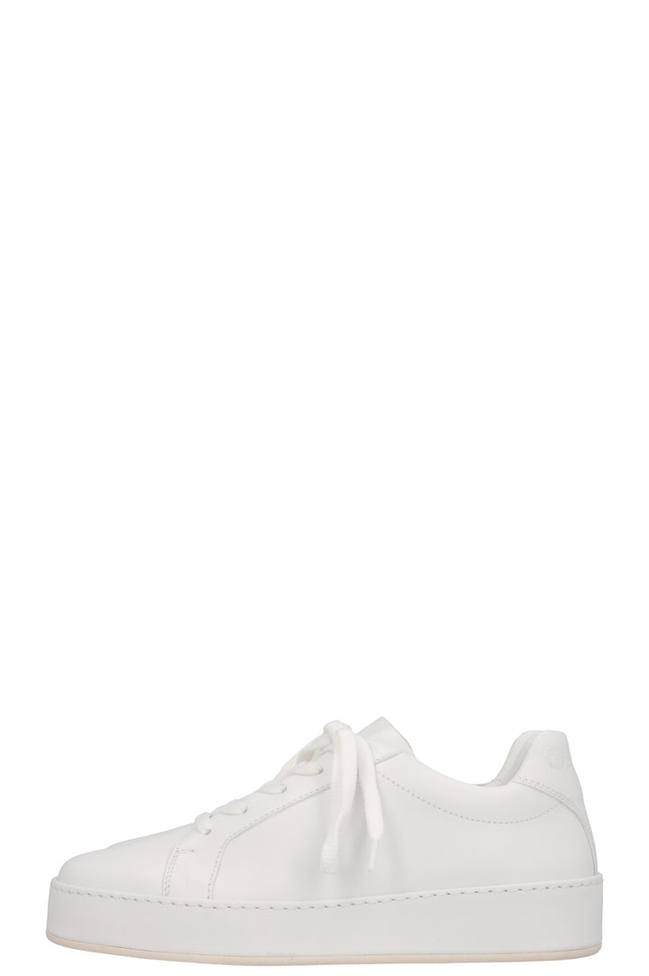 LORO PIANA Baskets Nuages ​​Cuir Blanc
