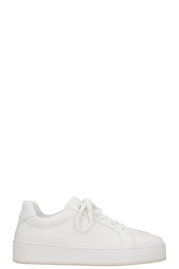 LORO PIANA Baskets Nuages ​​Cuir Blanc