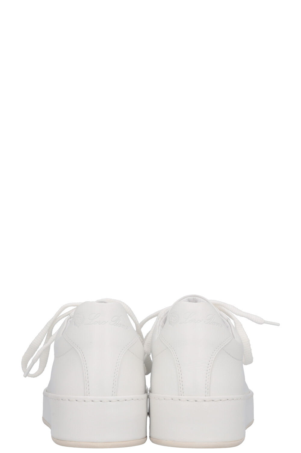 LORO PIANA Baskets Nuages ​​Cuir Blanc