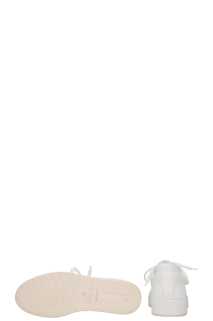 LORO PIANA Baskets Nuages ​​Cuir Blanc