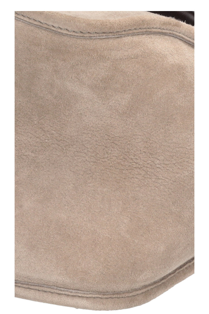LORO PIANA Bucket Bag Suede Grey