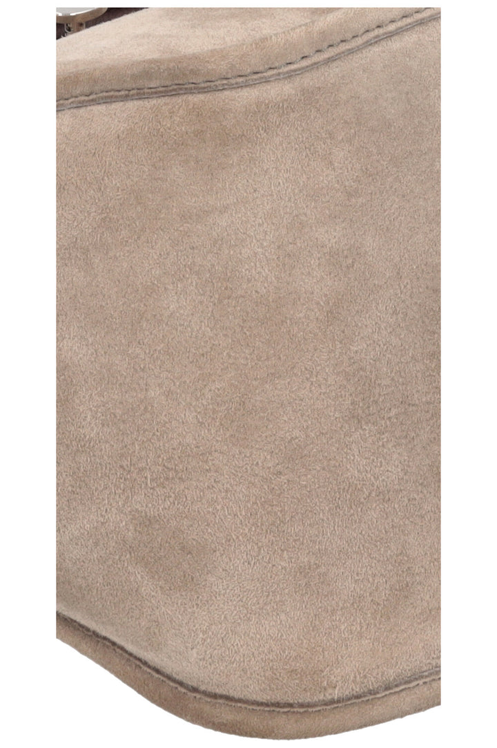LORO PIANA Bucket Bag Suede Grey