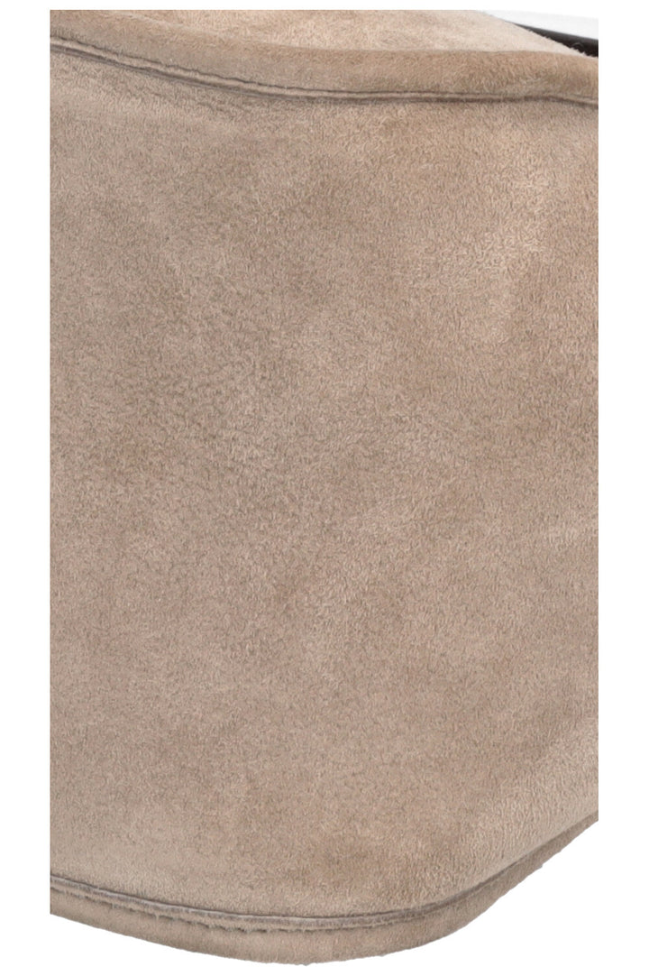 LORO PIANA Bucket Bag Suede Grey