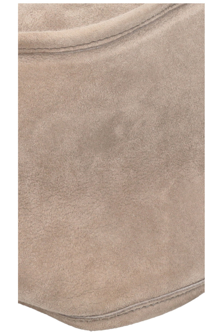 LORO PIANA Bucket Bag Suede Grey