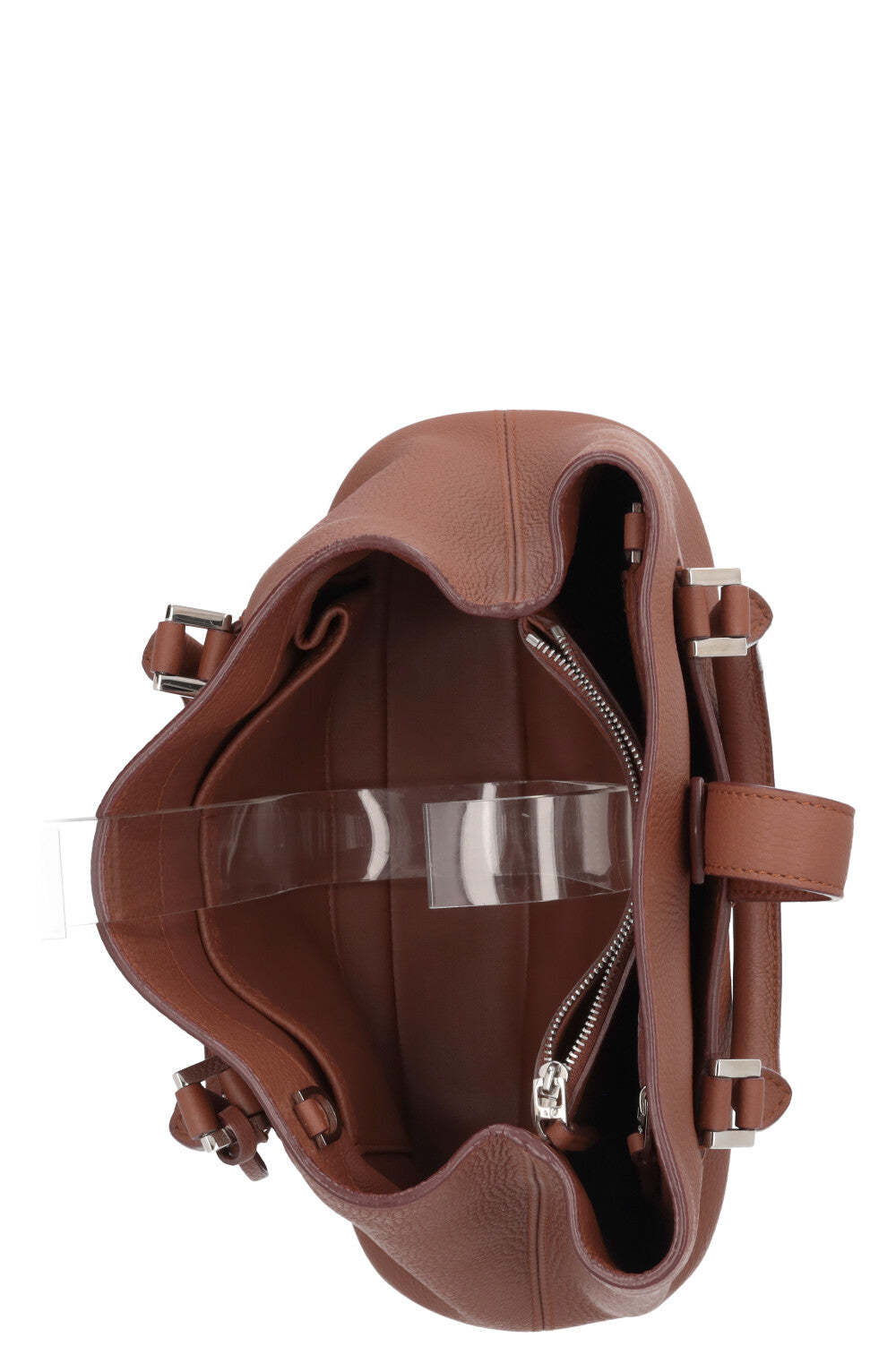 LORO PIANA Top Handle Bag leather Brown