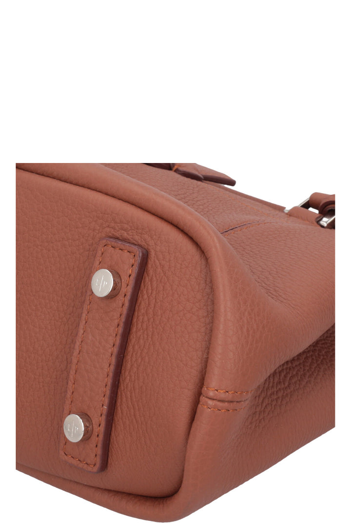 LORO PIANA Top Handle Bag leather Brown