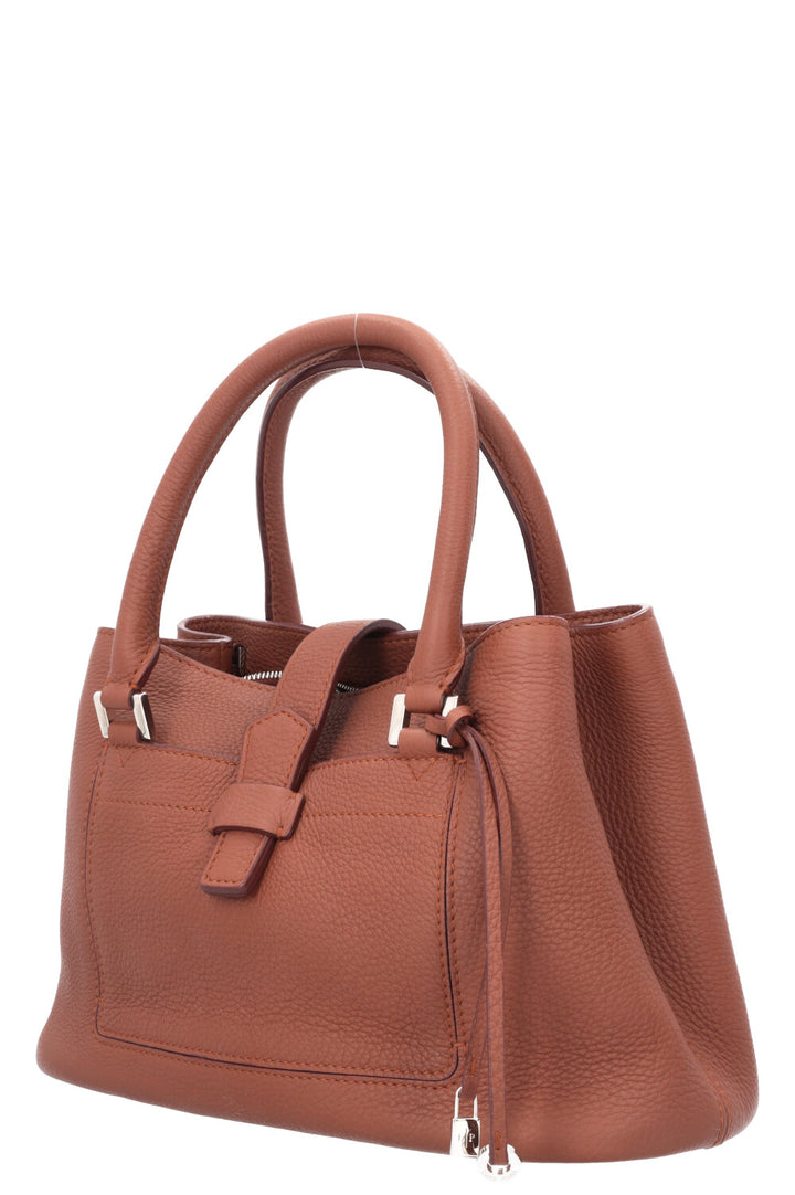 LORO PIANA Top Handle Bag leather Brown