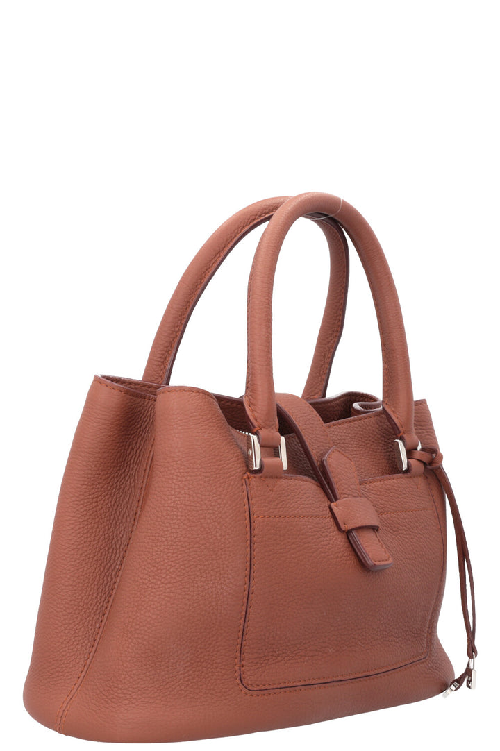 LORO PIANA Top Handle Bag leather Brown