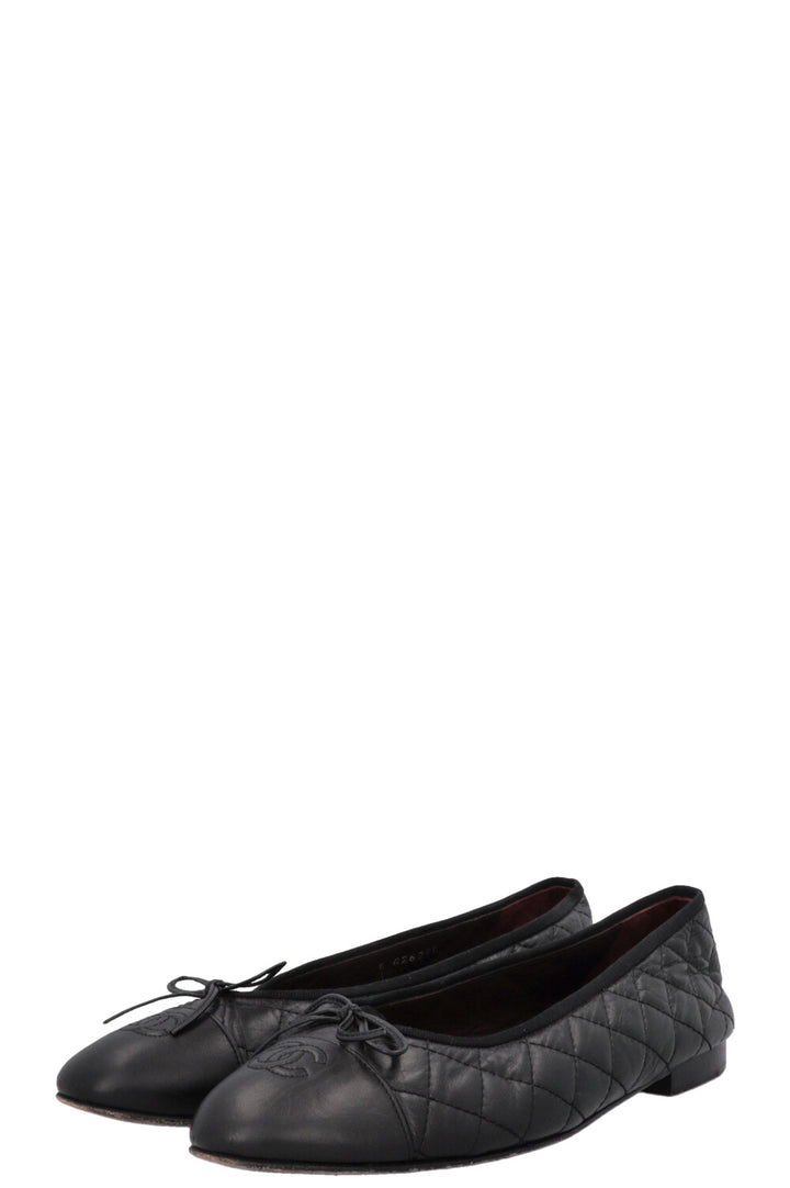CHANEL Classic Ballet Flats Black