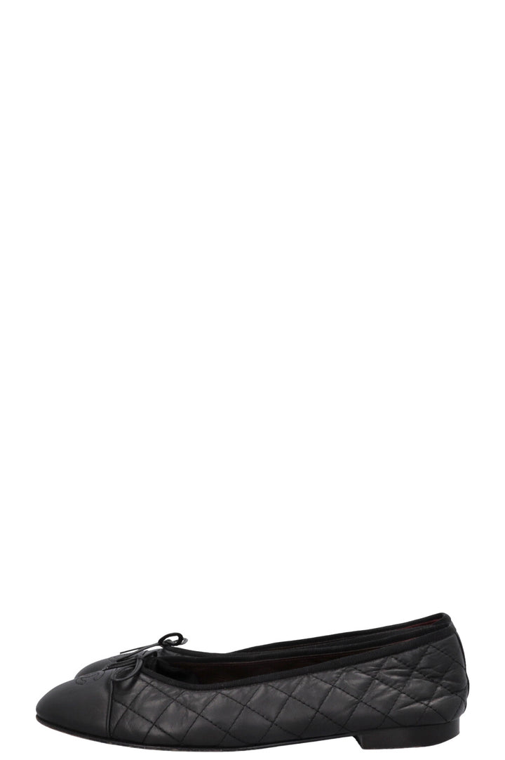 CHANEL Classic Ballet Flats Black