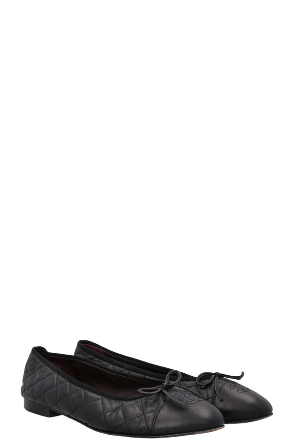 CHANEL Classic Ballet Flats Black