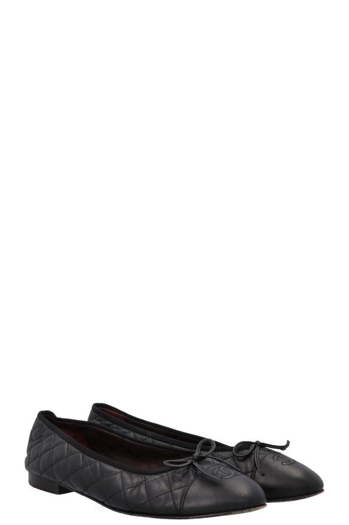CHANEL Classic Ballet Flats Black
