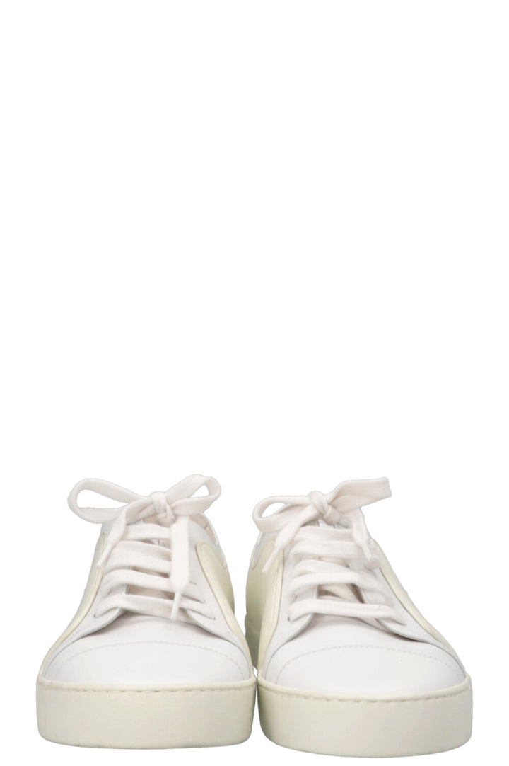 CHANEL CC Low Top Sneaker PVC White
