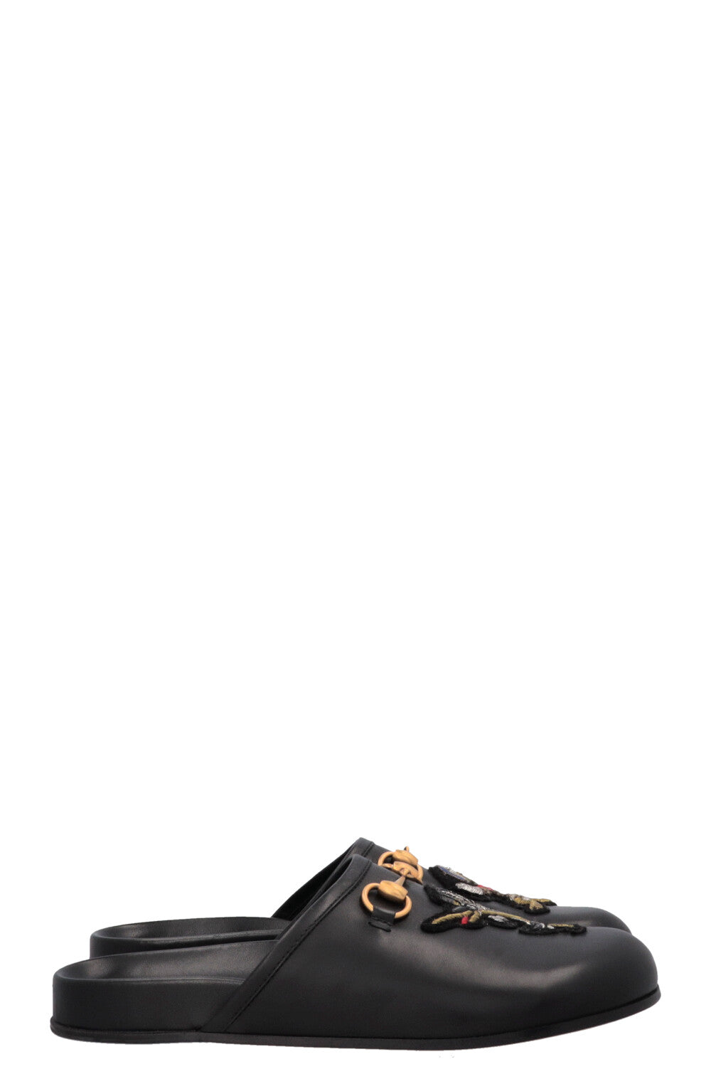 GUCCI x Disney Donald Duck Horsebit Slippers Leather Black
