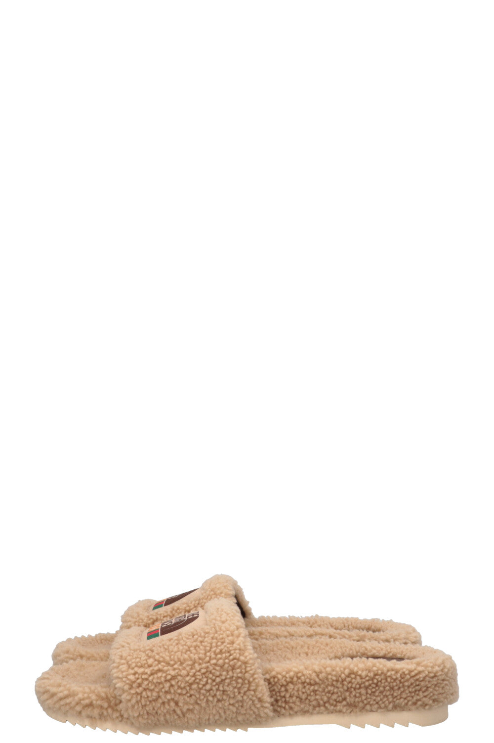 GUCCI x The North Face Shearling Flats Beige