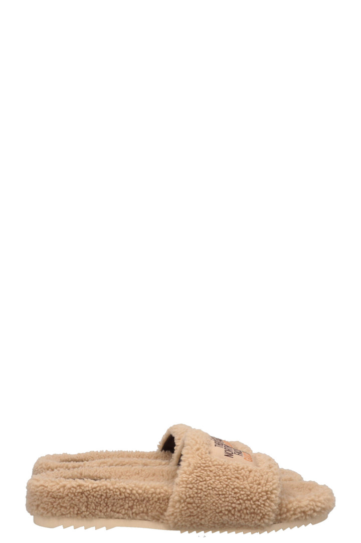 GUCCI x The North Face Shearling Flats Beige