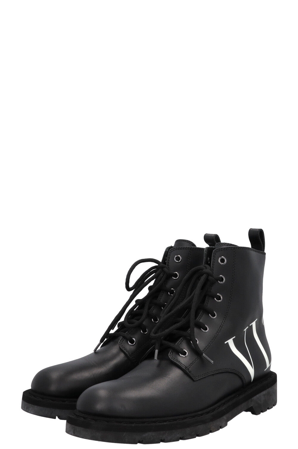 VALENTINO VLTN Logo Ankle Boots Black