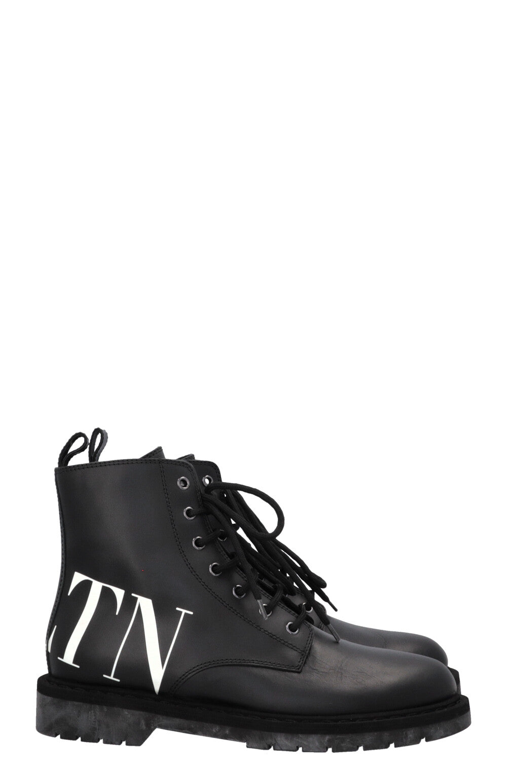 VALENTINO VLTN Logo Ankle Boots Black