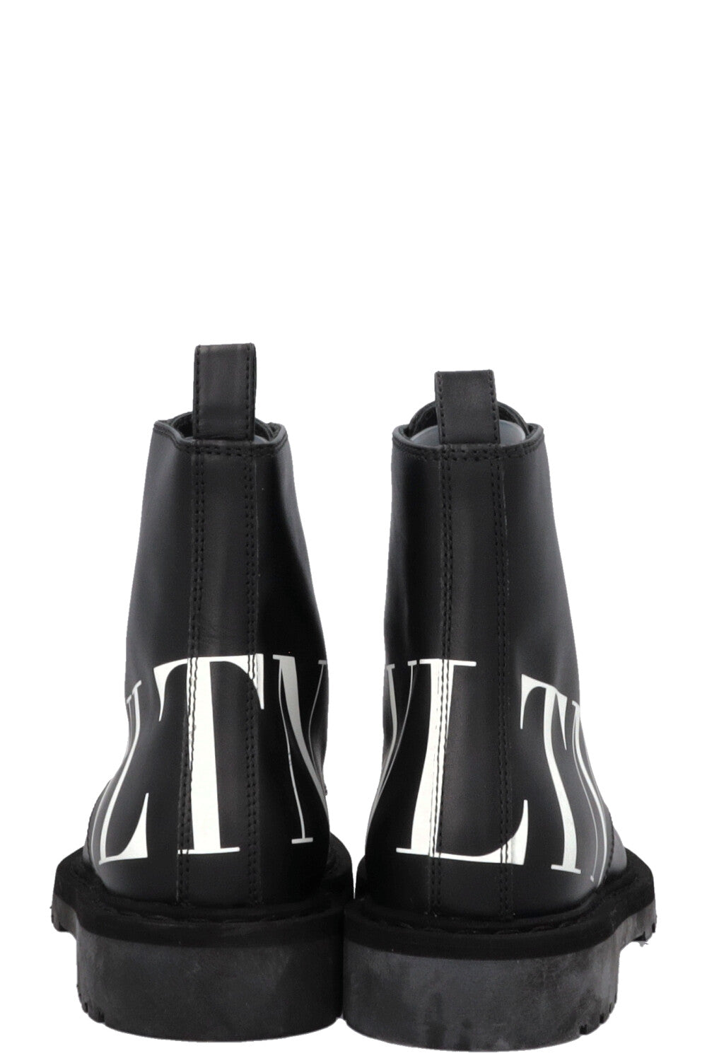 VALENTINO VLTN Logo Ankle Boots Black
