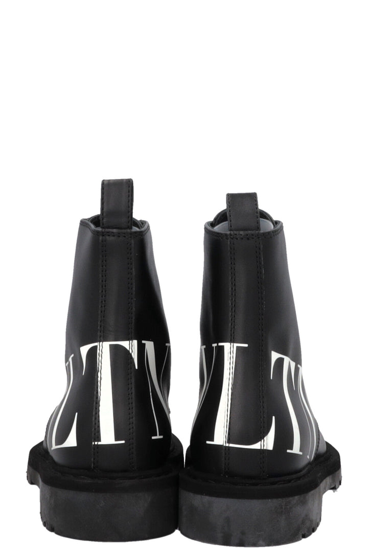 VALENTINO VLTN Logo Ankle Boots Black