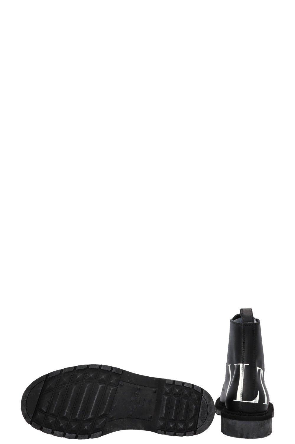 VALENTINO VLTN Logo Ankle Boots Black
