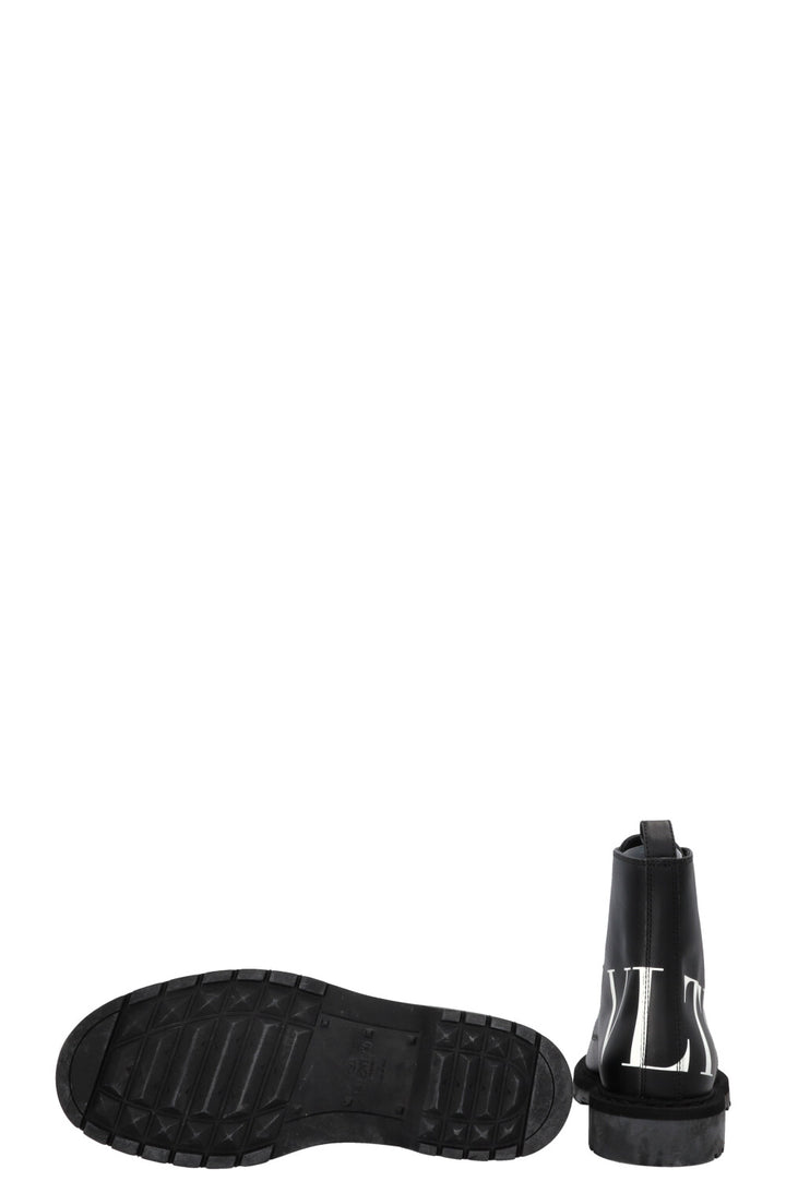 VALENTINO VLTN Logo Ankle Boots Black