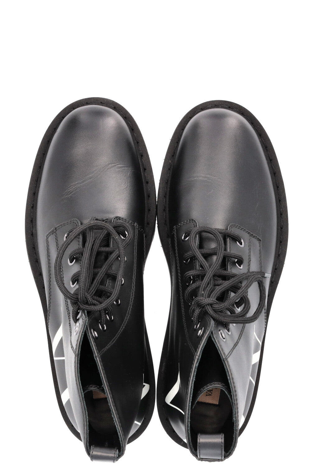 VALENTINO VLTN Logo Ankle Boots Black
