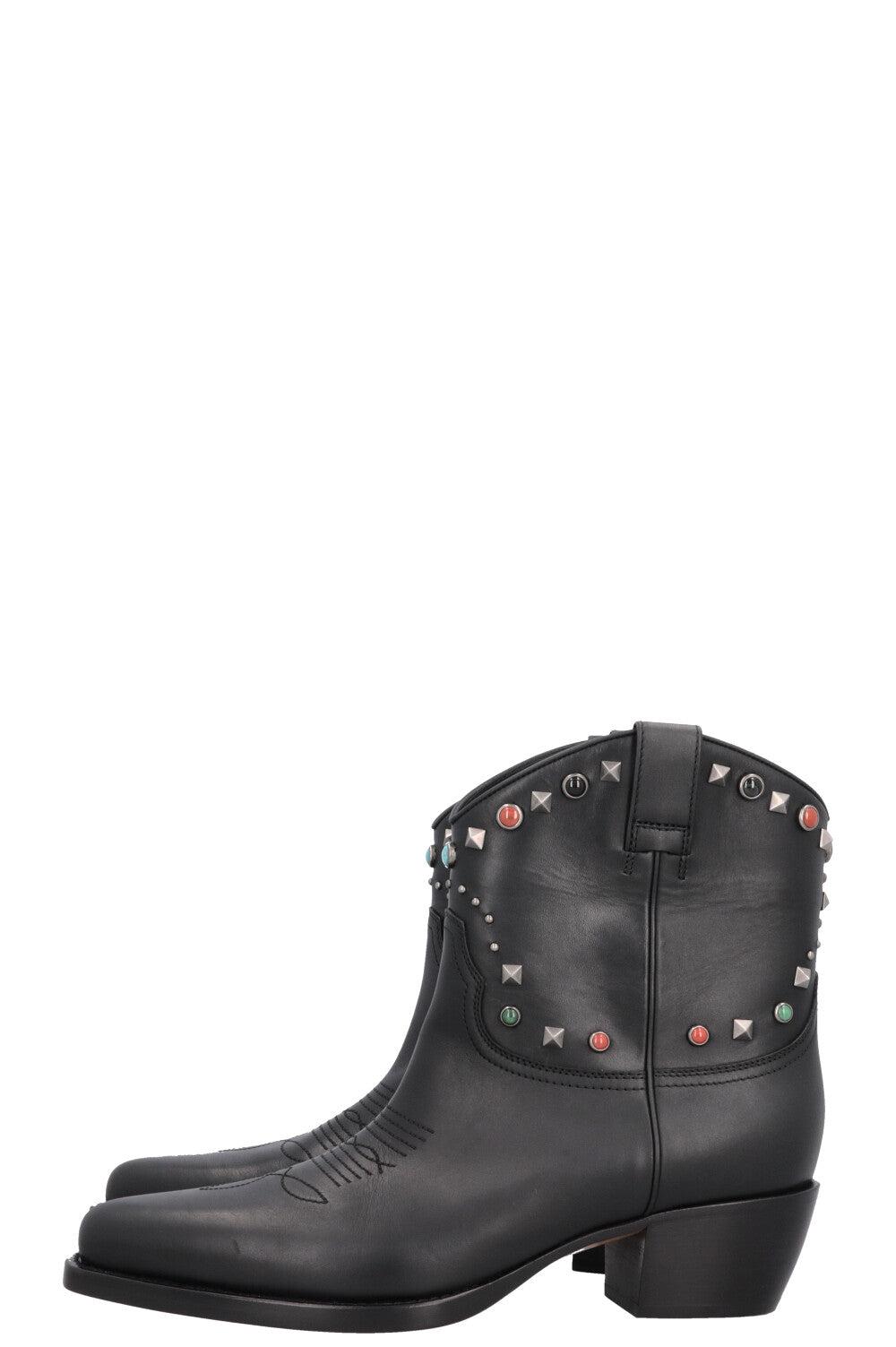 Bottes de cowboy Rockstud VALENTINO noires