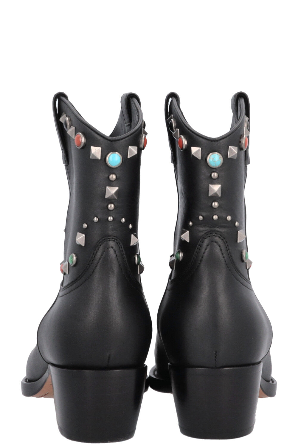 Bottes de cowboy Rockstud VALENTINO noires