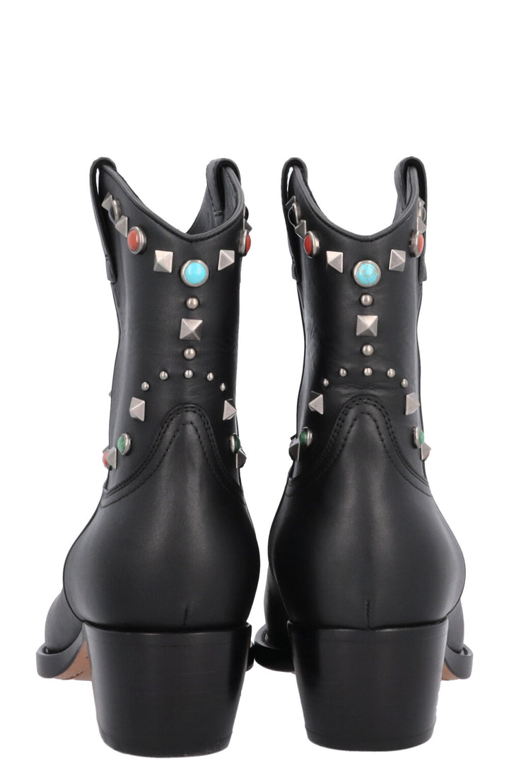Bottes de cowboy Rockstud VALENTINO noires