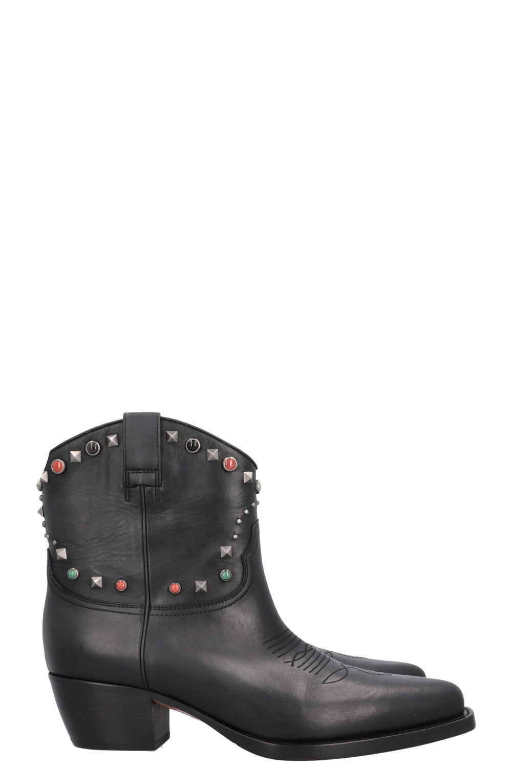Bottes de cowboy Rockstud VALENTINO noires