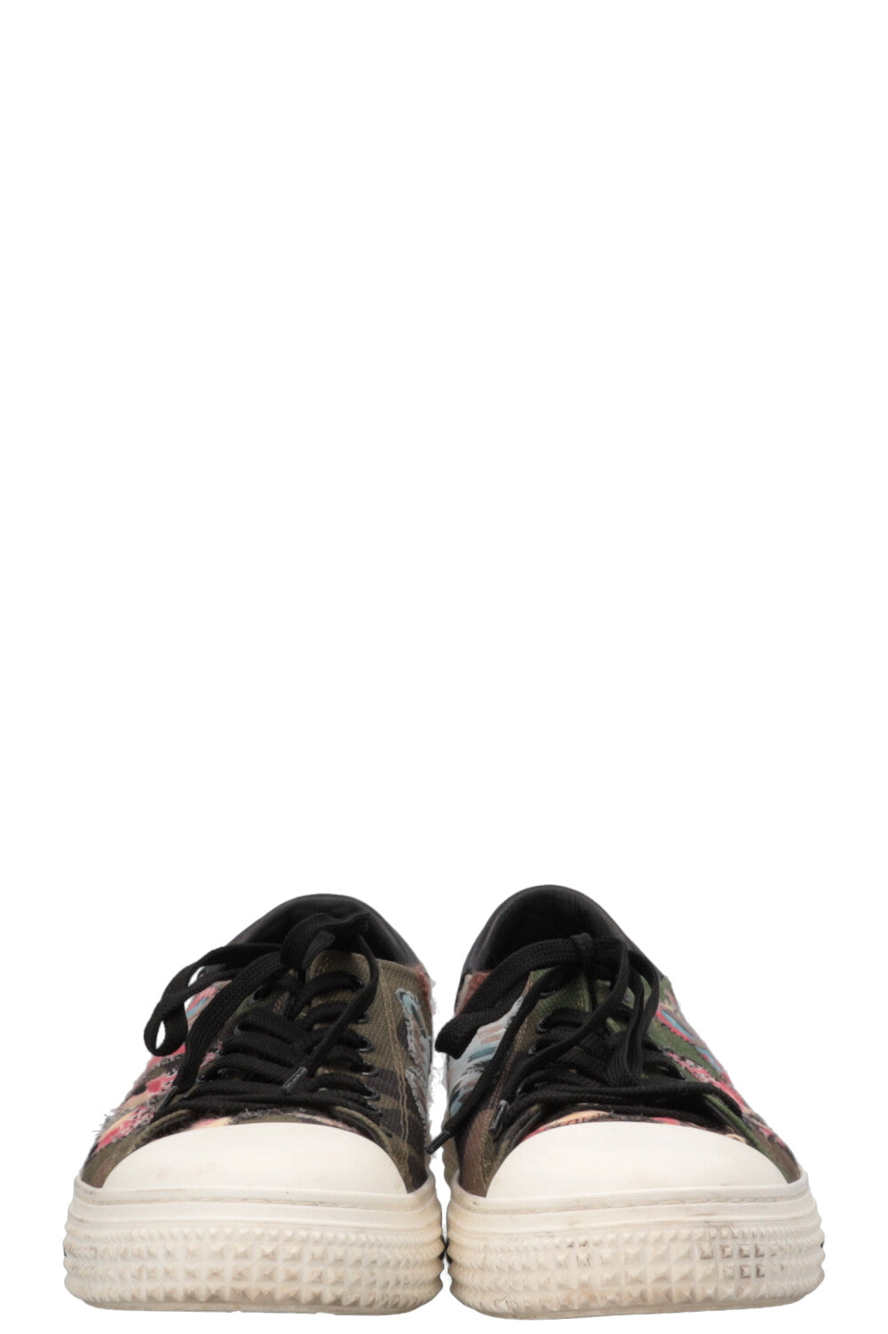 VALENTINO Butterfly Embroidered Low Top Sneaker Green