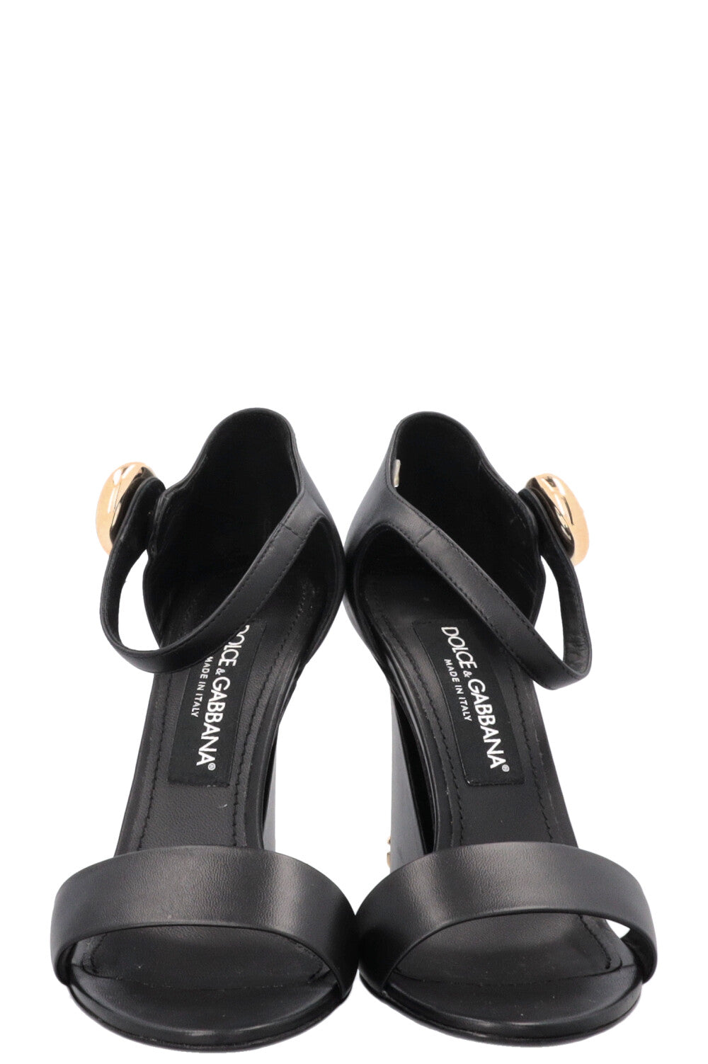 DOLCE&GABBANA Keira Jewel Button Wedges Black