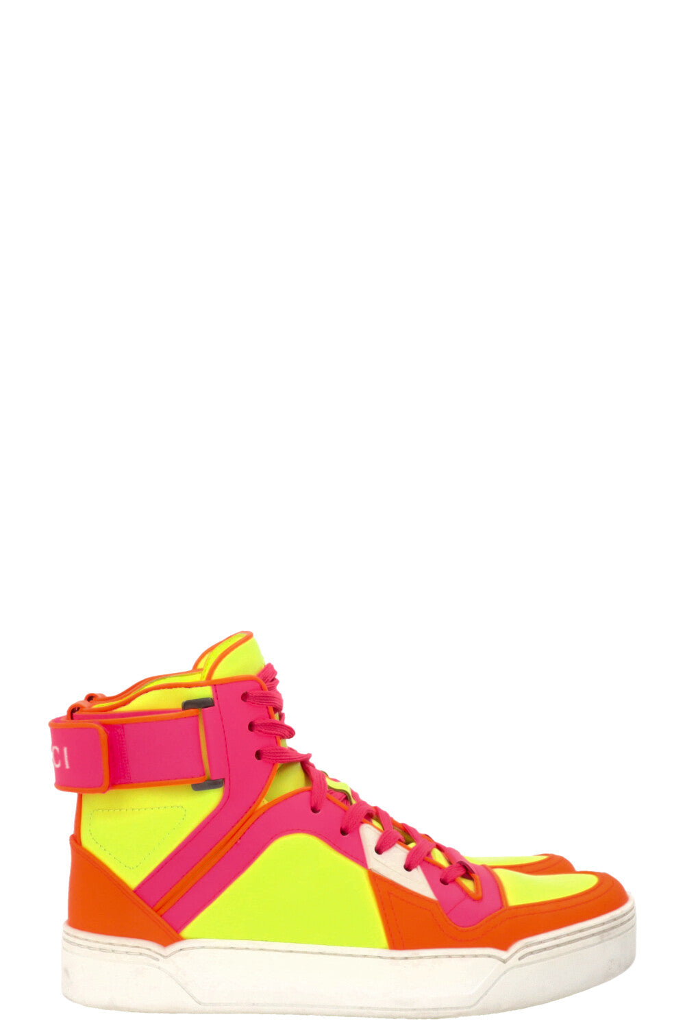GUCCI Neon Fluo Matt High Top Sneakers