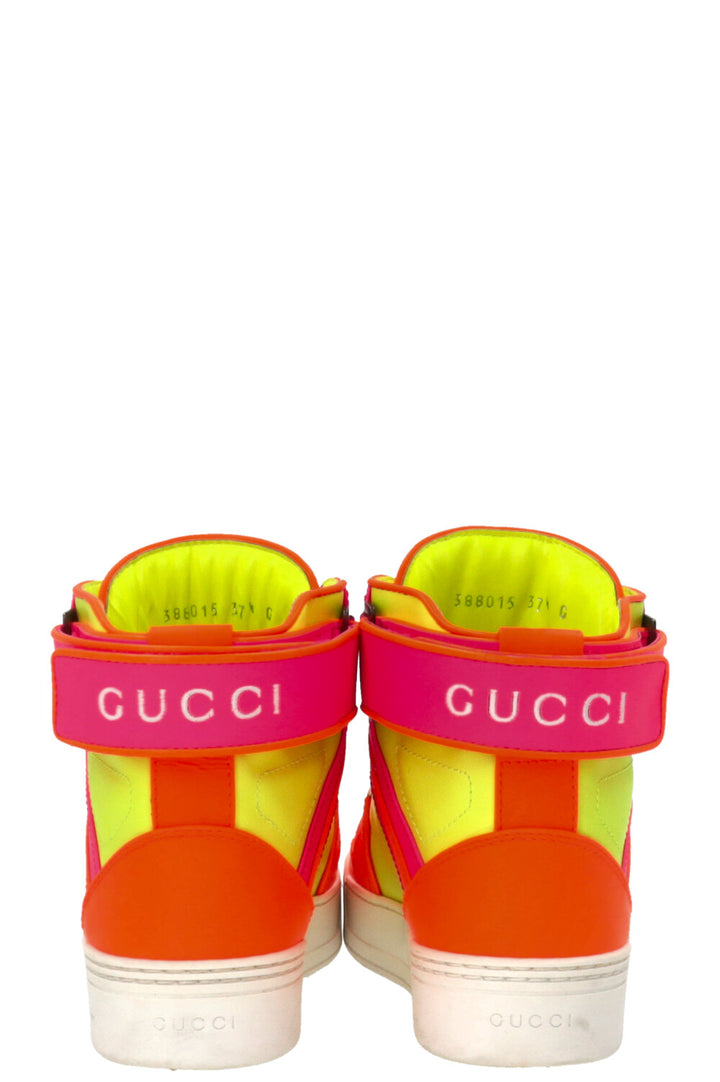 GUCCI Neon Fluo Matt High Top Sneakers