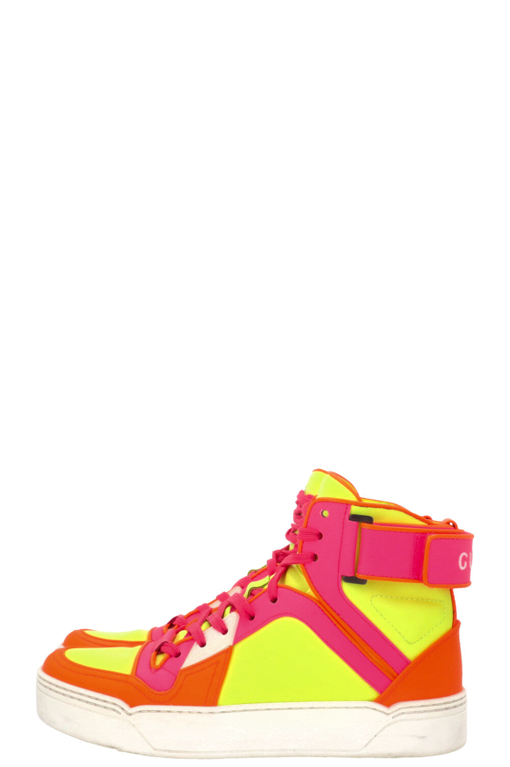 GUCCI Neon Fluo Matt High Top Sneakers